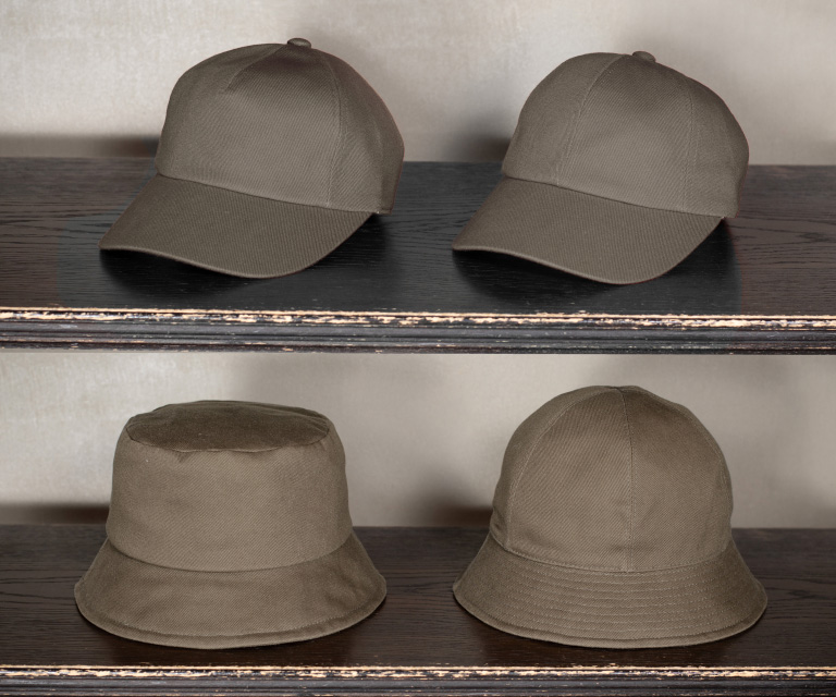 Choose the shape of the crown and brim (visor)