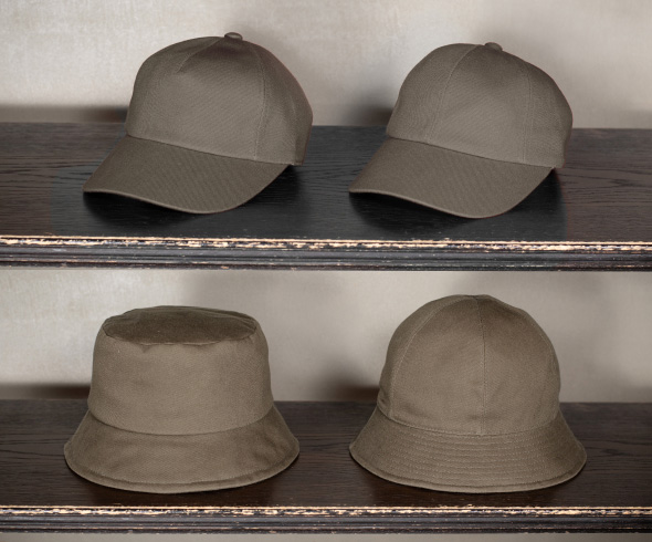 Choose the shape of the crown and brim (visor)