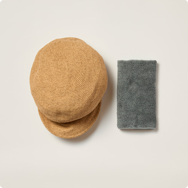 洗えるペーパーブレード・細編み素材の帽子