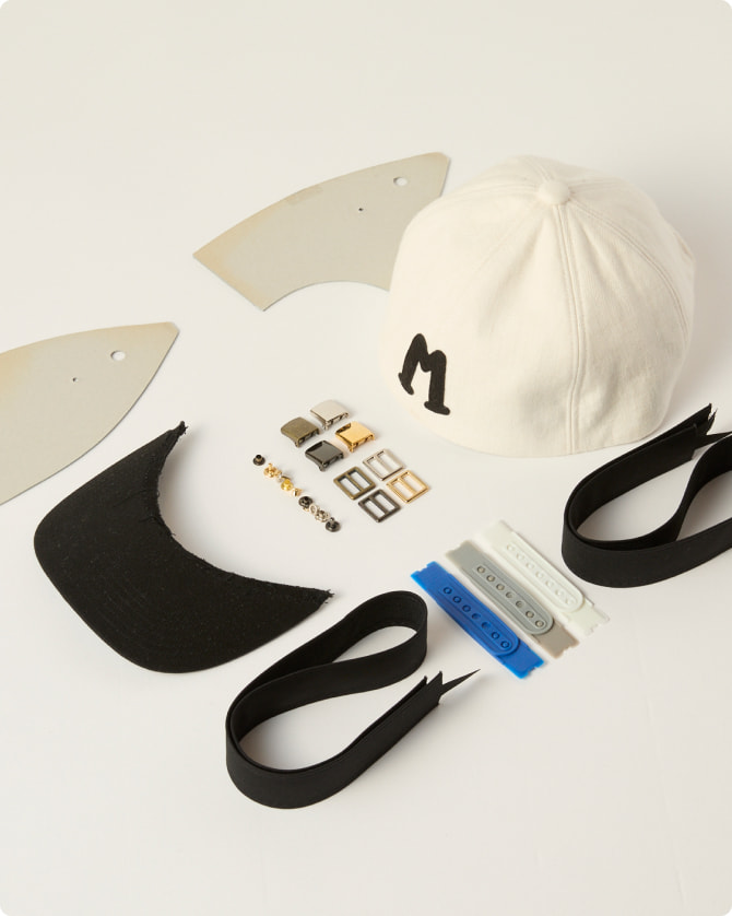 帽子のパーツ名