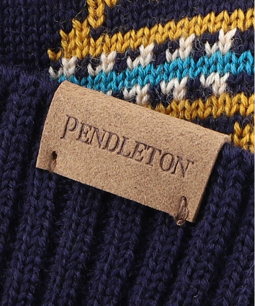 PENDLETON KNIT CAP NAVY ONESIZE
