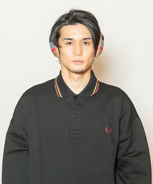 モデル頭囲：58cm 着用サイズ：ONESIZE