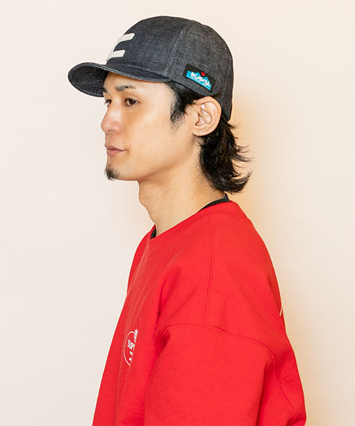 モデル頭囲：58cm 着用サイズ：ONESIZE