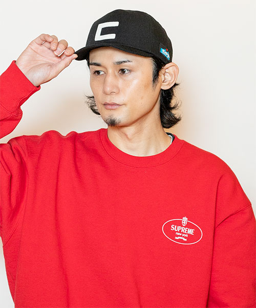 モデル頭囲：58cm 着用サイズ：ONESIZE