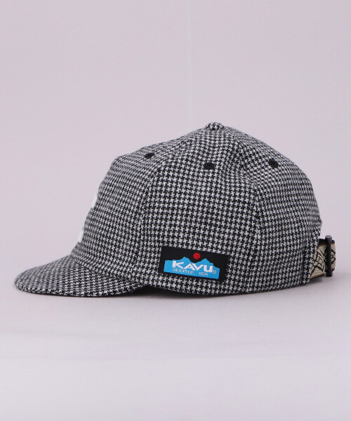 KAVU CHECK BB CAP BLACK x WHITE ONESIZE