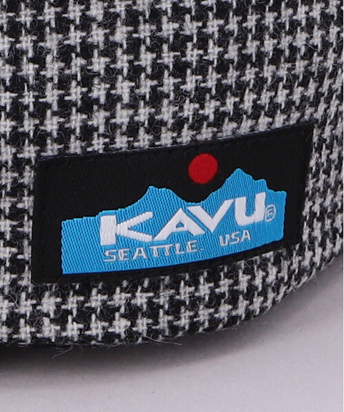 KAVU CHECK BB CAP BLACK x WHITE ONESIZE