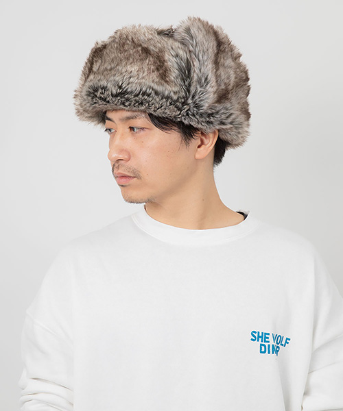 モデル頭囲：58cm 着用サイズ：ONESIZE