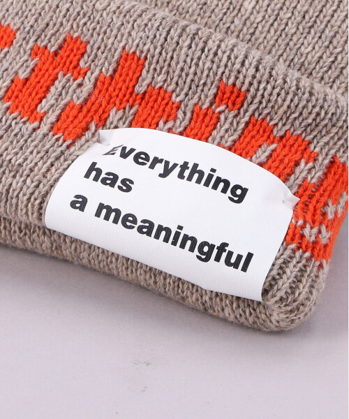E.T KNIT CAP BEIGE ONESIZE