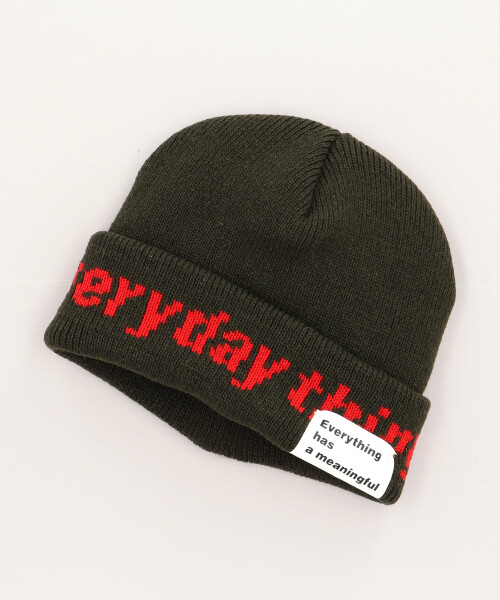 E.T KNIT CAP KHAKI ONESIZE