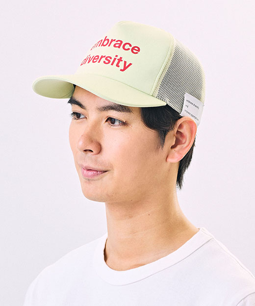 モデル頭囲：58cm 着用サイズ：ONESIZE