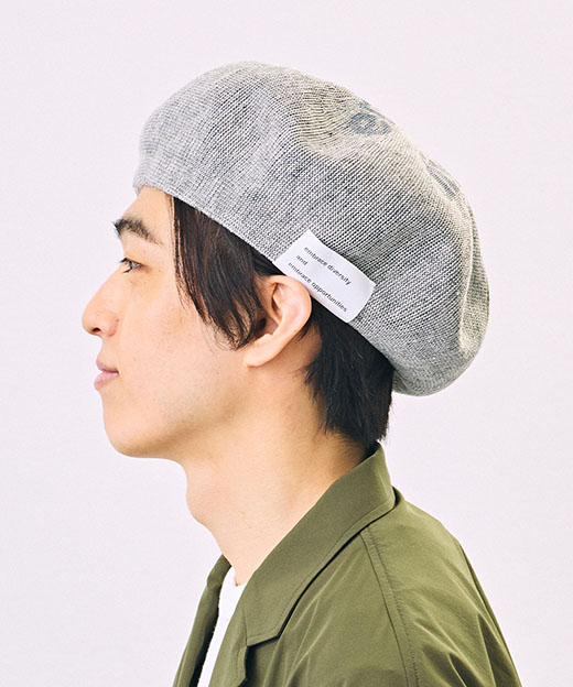 モデル頭囲：58cm 着用サイズ：ONESIZE