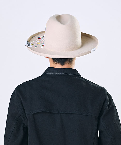モデル頭囲：56cm 着用サイズ：ONESIZE