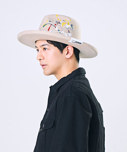 モデル頭囲：56cm 着用サイズ：ONESIZE