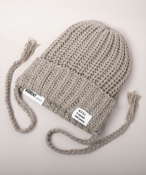 PIGTAIL KNIT GRAY ONESIZE