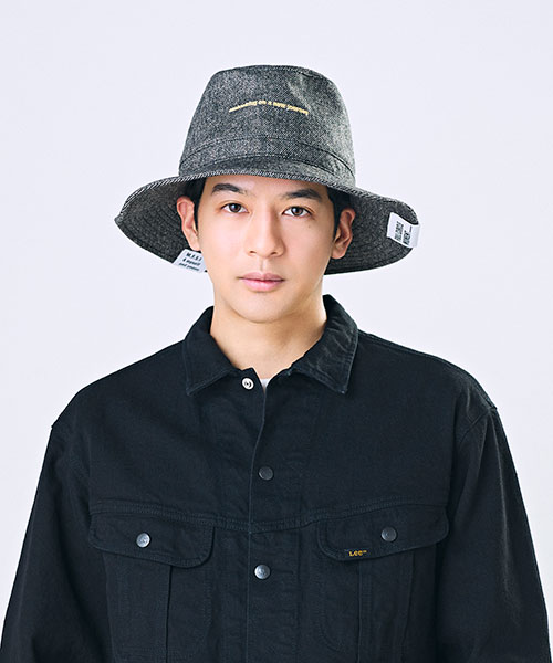 モデル頭囲：56cm 着用サイズ：ONESIZE