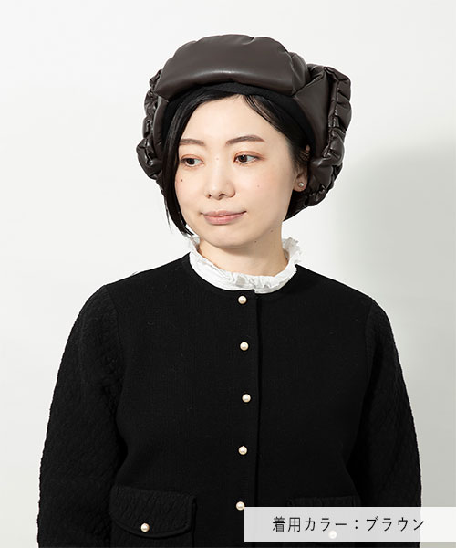 HK GATHERED BOMBER(ONESIZE OFF WHITE): その他の帽子｜帽子通販 