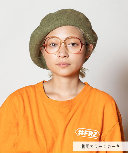 モデル頭囲：54cm 着用サイズ：ONESIZE