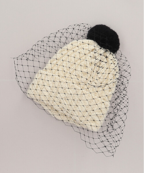 CABLE VEIL BEANIE WHITE ONESIZE