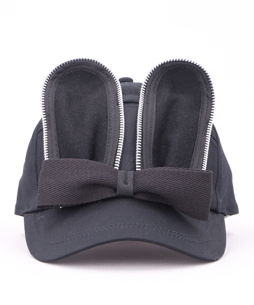 ZIP BUUNY CAP BLACK ONESIZE