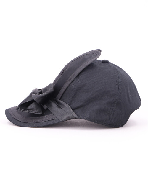 SATIN BUUNY CAP BLACK ONESIZE