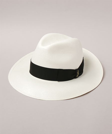 FINE WIDE BRIM 140340 WHITE x BLACK 57