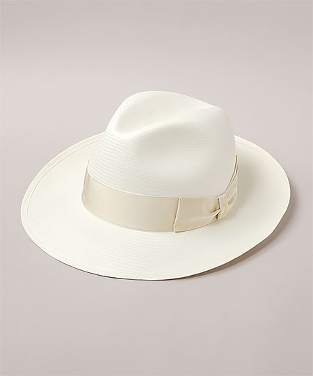 FINE WIDE BRIM 140340 WHITE x WHITE 57