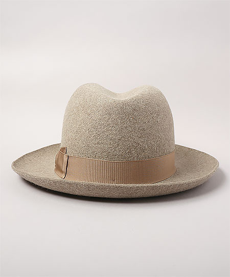 MARENGO WIDE BRIM 490022 BEIGE x BEIGE 58