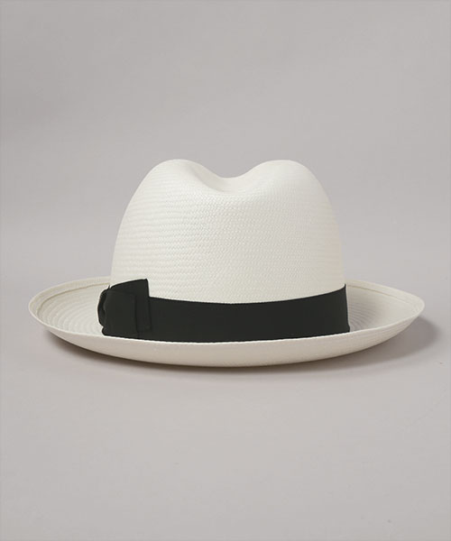 FINE MIDDIUM BRIM 140338 WHITE x BLACK 57