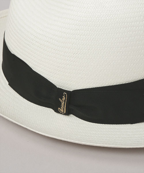 FINE MIDDIUM BRIM 140338 WHITE x BLACK 57