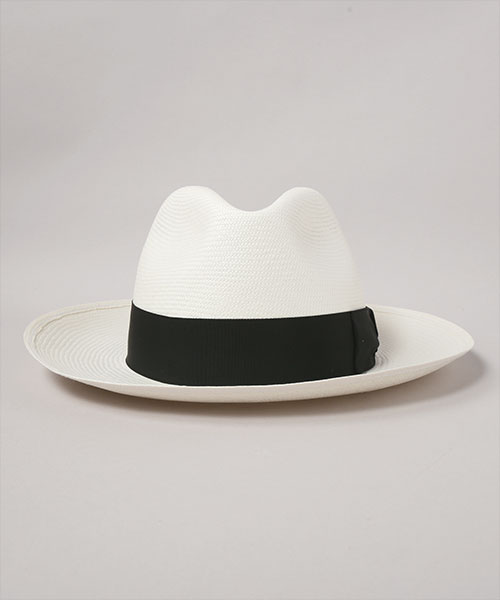 FINE WIDE BRIM 140340 WHITE x BLACK 57