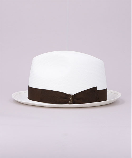 FINE SHORT BRIM 141055 WHITE x BLACK 58