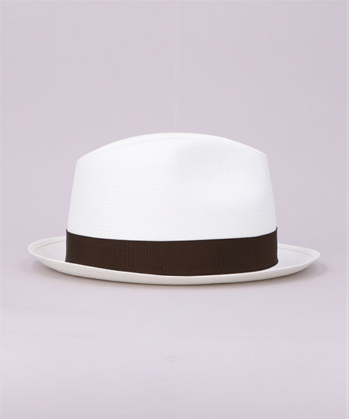 FINE SHORT BRIM 141055 WHITE x BLACK 58