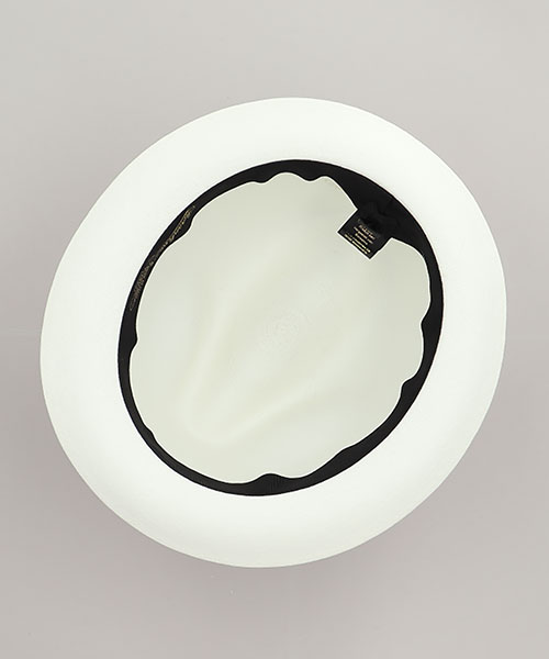 FINE SHORT BRIM 141055 WHITE x BLACK 58