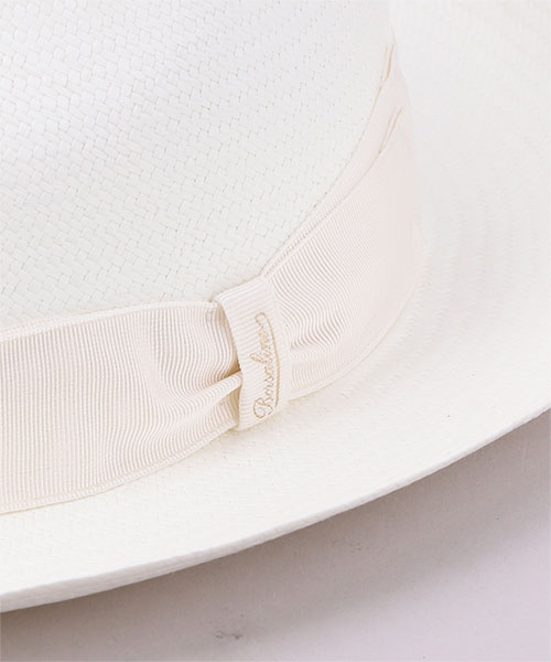 FINE MIDDLE BRIM 140338 WHITE x BLACK 58