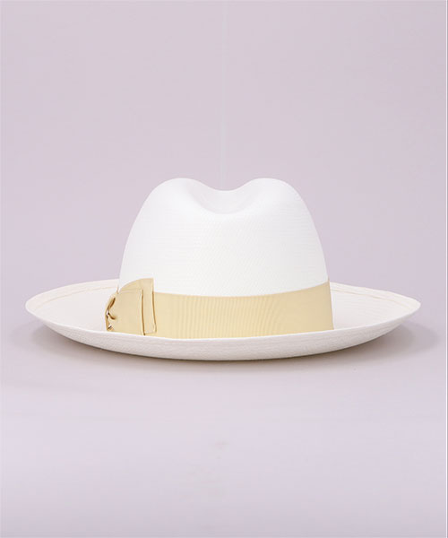FINE WIDE BRIM 140340 WHITE x BEIGE 58