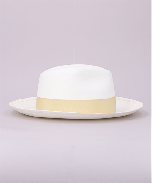 FINE WIDE BRIM 140340 WHITE x BEIGE 58