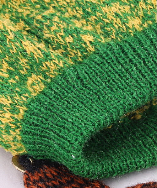 アトンMIXニット花キャップ(ONESIZE GREEN): ニットキャップ｜帽子通販 