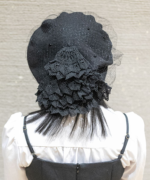フリルレースのベレー(ONESIZE OFF WHITE): ベレー｜帽子通販｜CA4LA 
