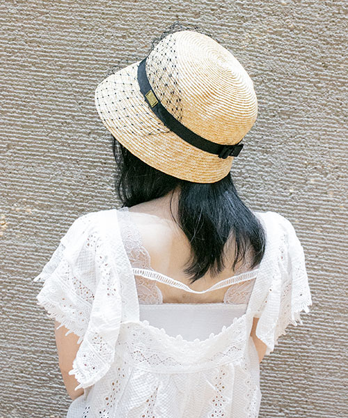 麦へこみヴェールクロシェ(ONESIZE NATURAL): ハット｜帽子通販｜CA4LA 
