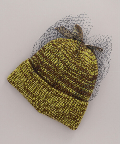 別珍リボンチュールニット YELLOW ONESIZE