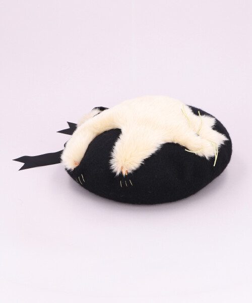 ふっくらNECOベレー BLACK ONESIZE