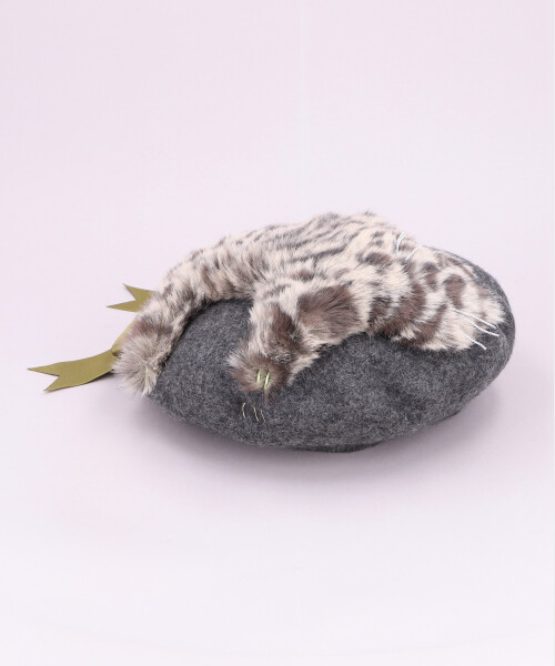 ふっくらNECOベレー GRAY ONESIZE