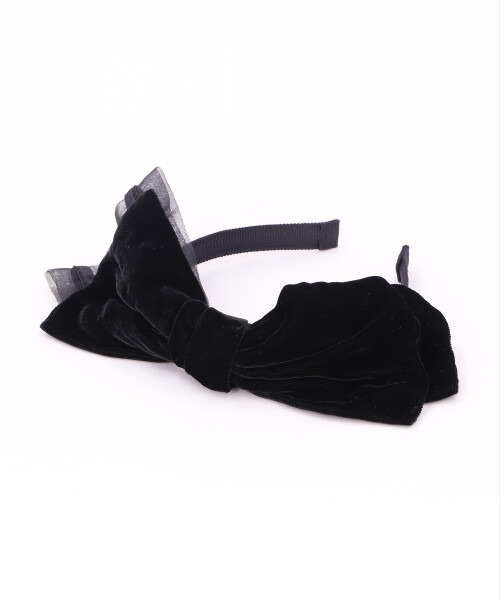 ベルベットカチューシャ BLACK ONESIZE