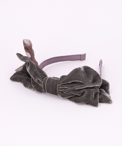 ベルベットカチューシャ GRAY ONESIZE