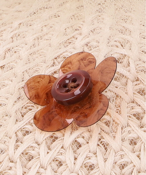 夏の小さな花ニットベレー RED ONESIZE