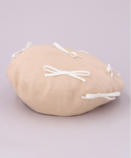 CA ペーパー飾りベレー BEIGE ONESIZE