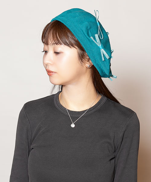 CA ペーパー飾りベレー(ONESIZE BLUE): ベレー｜帽子通販｜CA4LA
