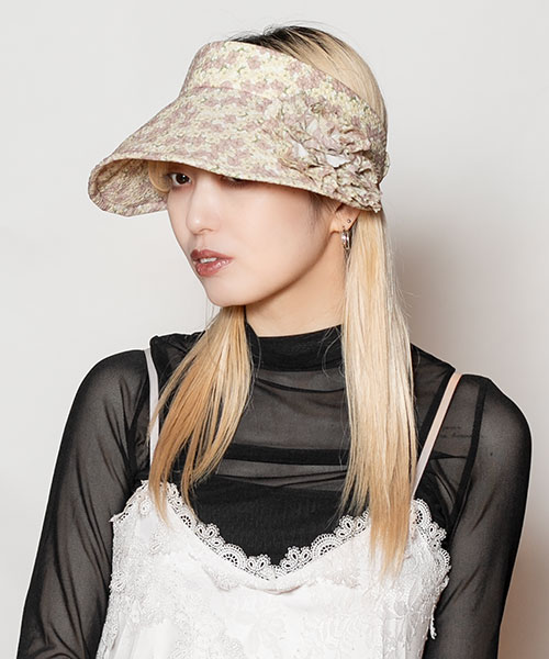 モデル頭囲：58cm 着用サイズ：ONESIZE