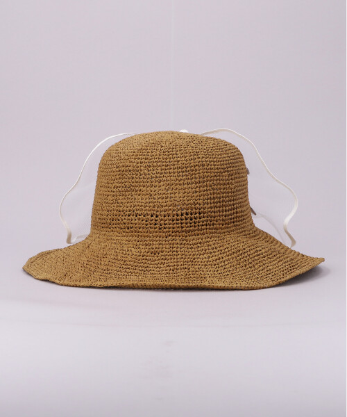 パピヨン細編みクロシェ BEIGE ONESIZE