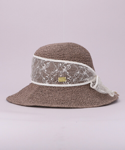 レースリボンこまあみクロシェ MOCHA ONESIZE